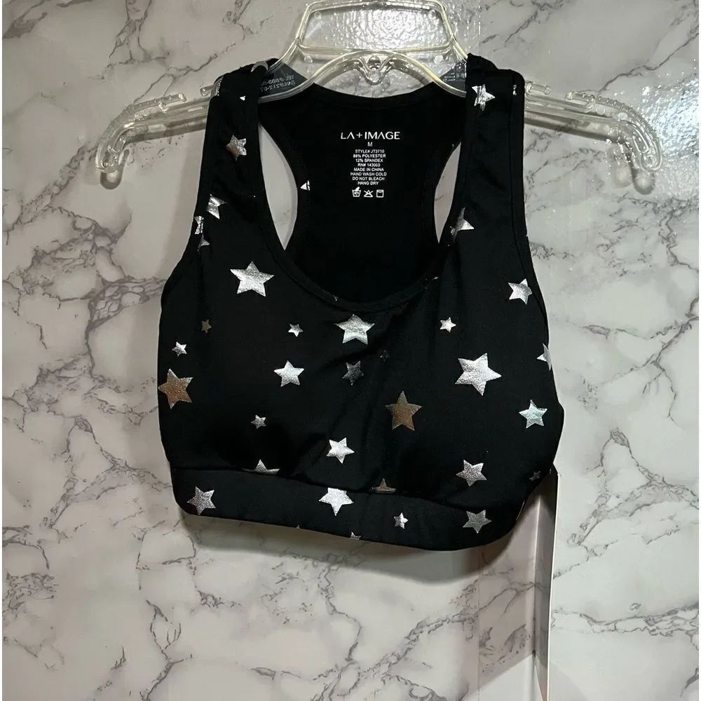LA Image Stars 4 Way Stretch Soorts Bra Size M